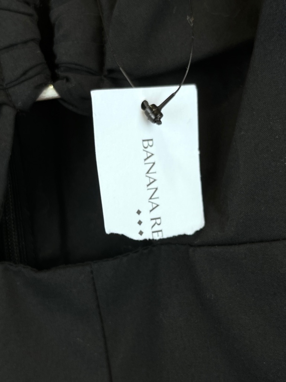 NEW Banana Republic Black Bandeau Midi Dress Pleated 100% Cotton Sz 4 NWT - Picture 15 of 16